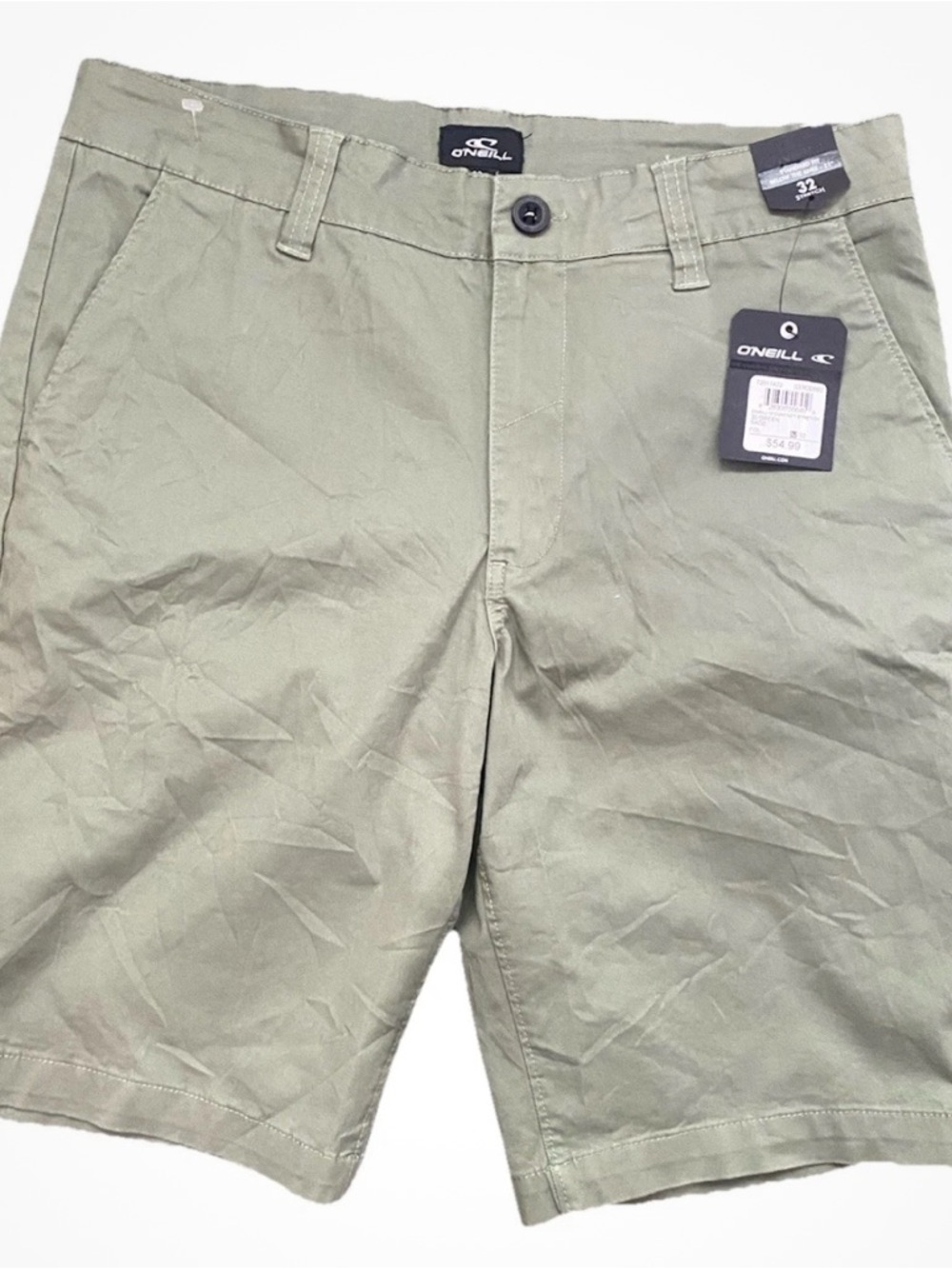 O'Neill Men's Olive Green Flat Front Shorts 32’
